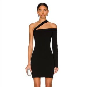 GAUGE81 Alzira Black One Shoulder Dress